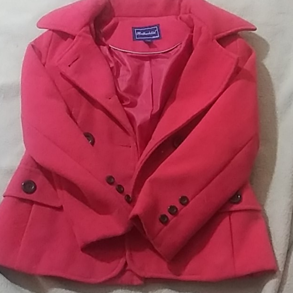 Rothschild Small Red Coat- Hood- Pockets